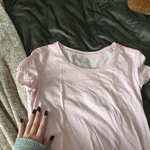 plain pink no boundaries top